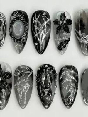 SS01 - Black Gothic Floral