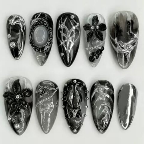 SS01 - Black Gothic Floral
