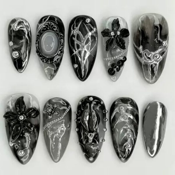 SS01 - Black Gothic Floral